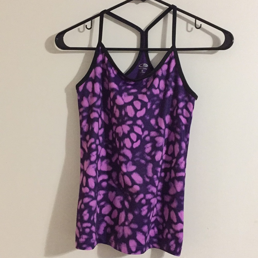 Purple Print Athletic Tank